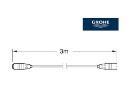 MEDIDAS CABLE ALARGADOR PULSOMAT SURF GROHE